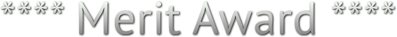 **** Merit Award **** **** Merit Award ****